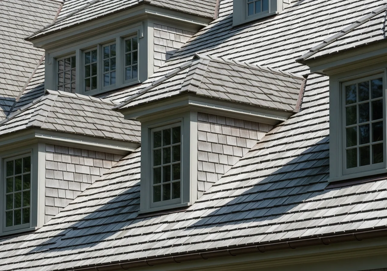 Cedar shake replacement in Lake Anne Village, Reston